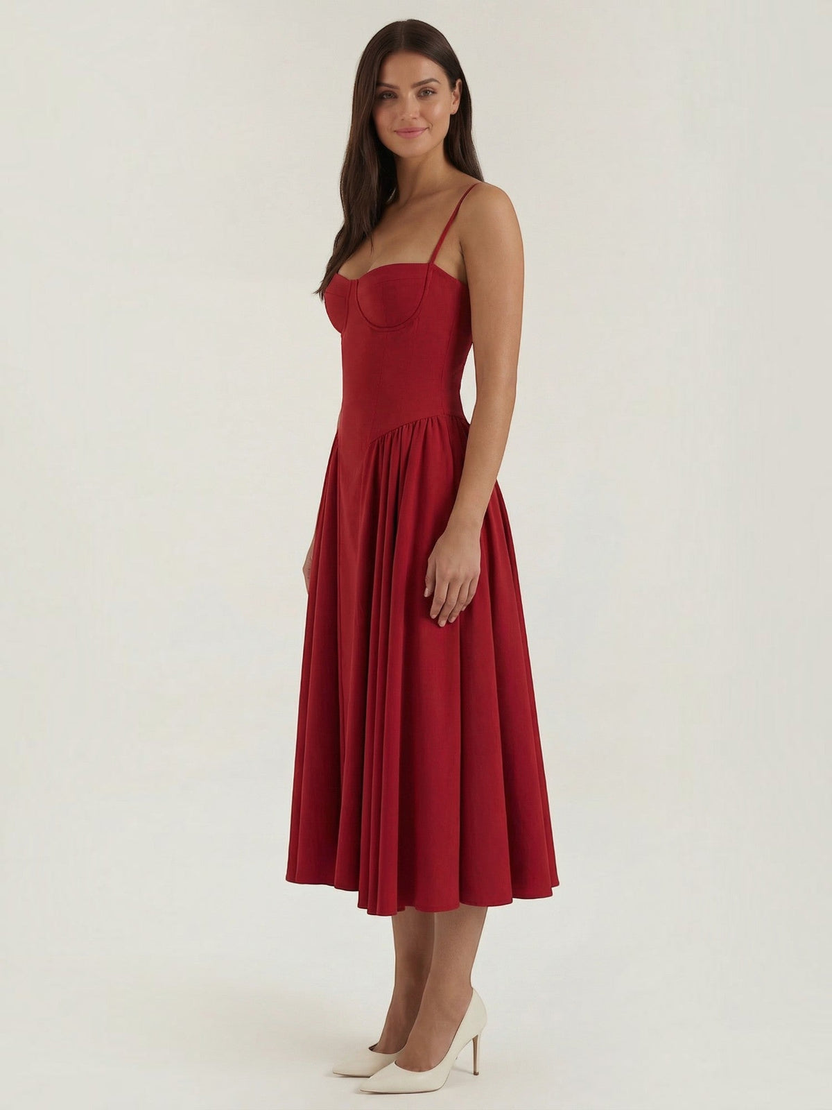 Odette Korsett-Midikleid