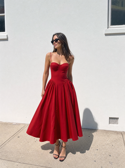 Odette Korsett-Midikleid