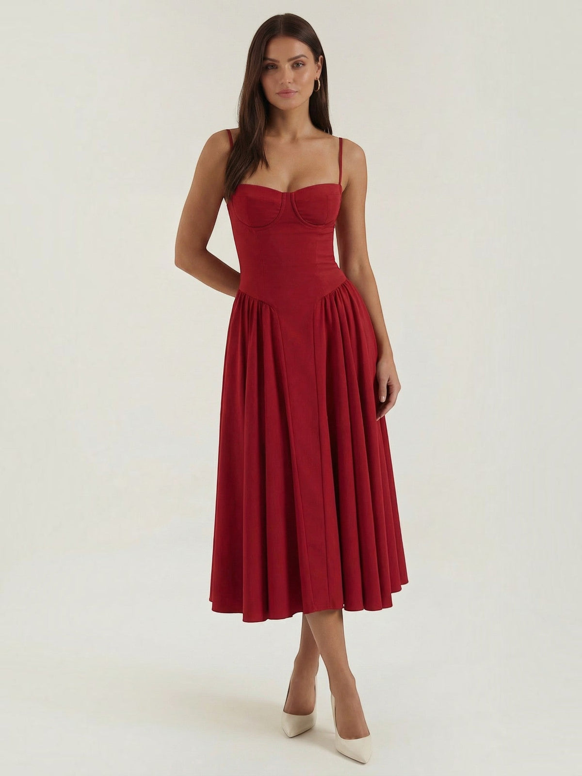 Odette Korsett-Midikleid