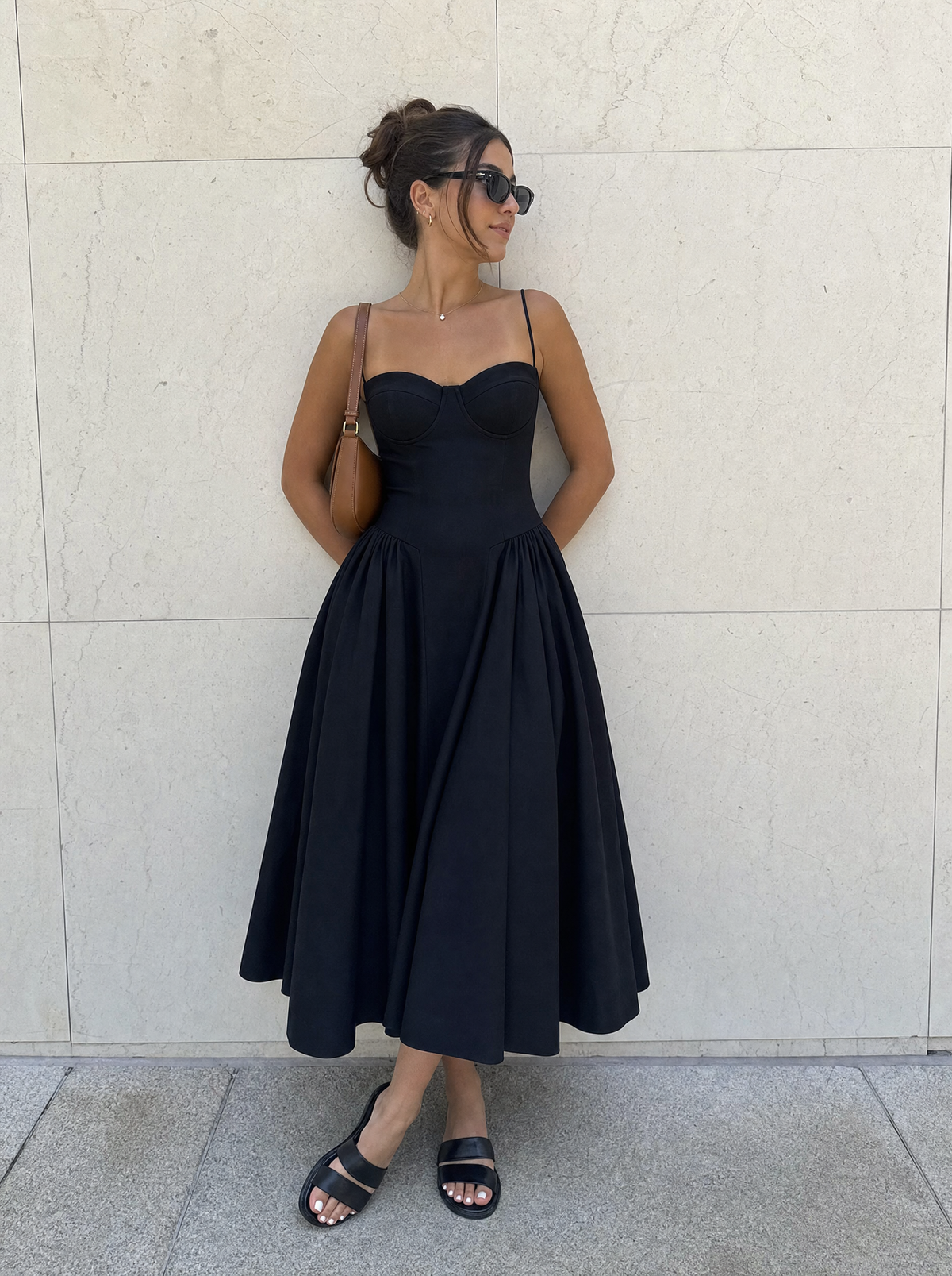 Odette Korsett-Midikleid