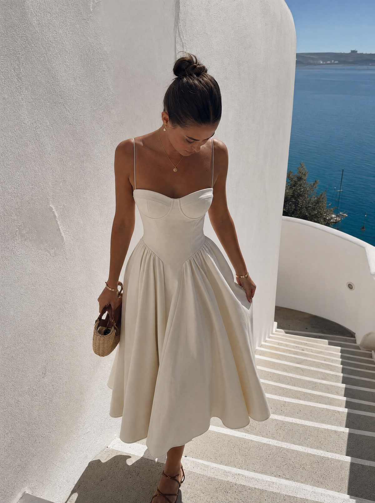 Odette Korsett-Midikleid