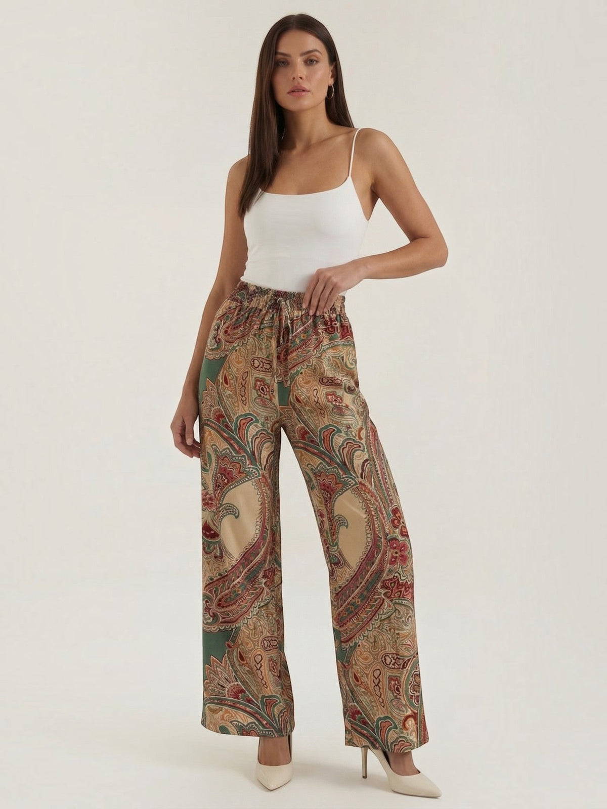 Pam Hose mit Paisley-print