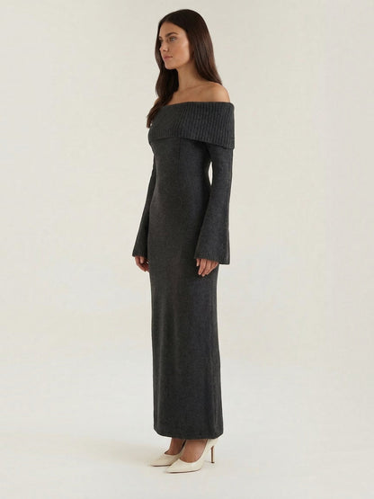 Quinlan Maxi-Strickkleid
