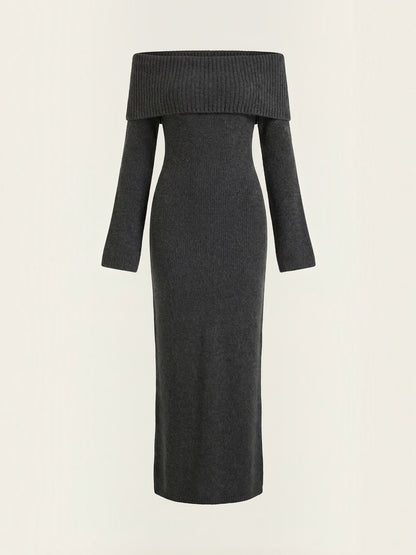 Quinlan Maxi-Strickkleid