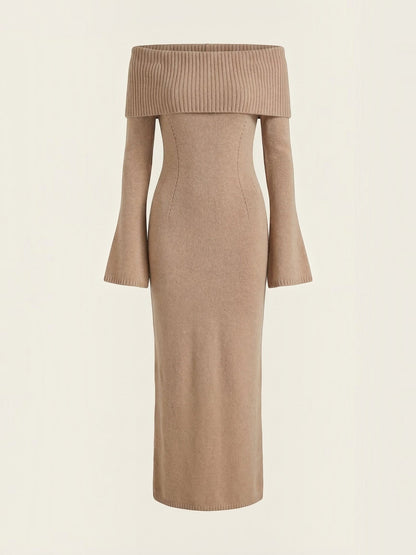Quinlan Maxi-Strickkleid