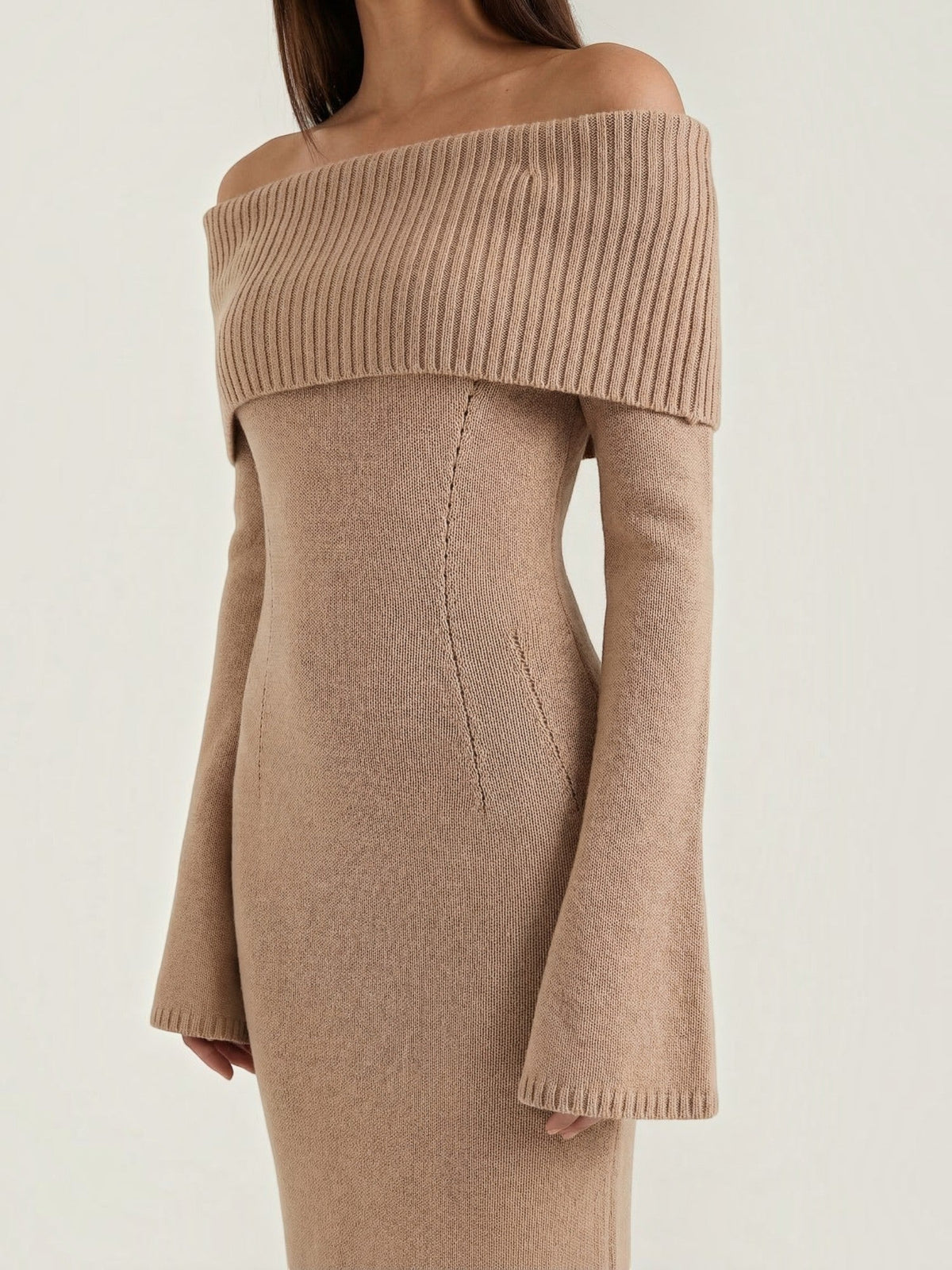 Quinlan Maxi-Strickkleid