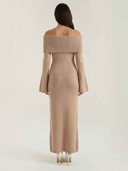 Quinlan Maxi-Strickkleid
