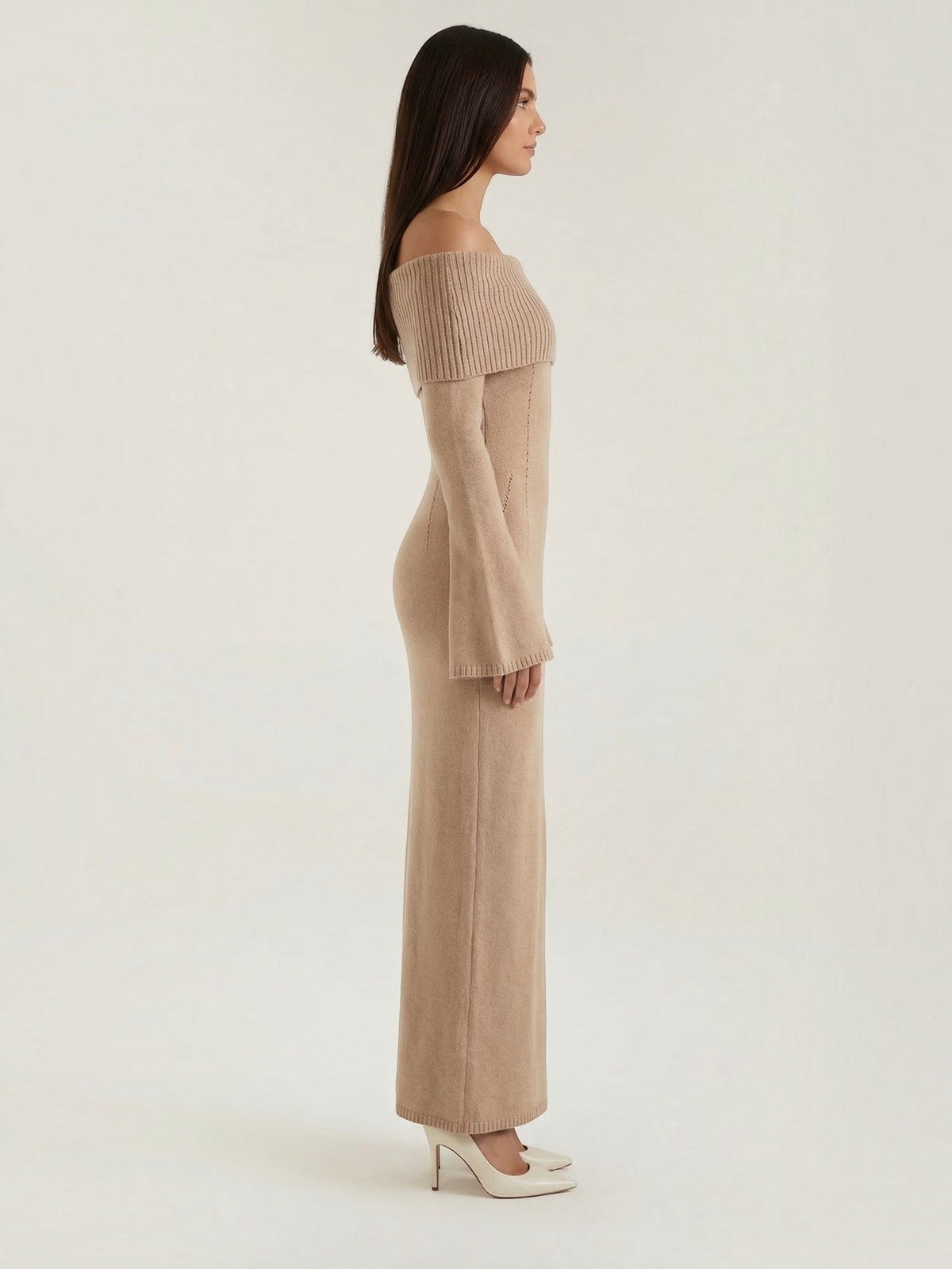 Quinlan Maxi-Strickkleid