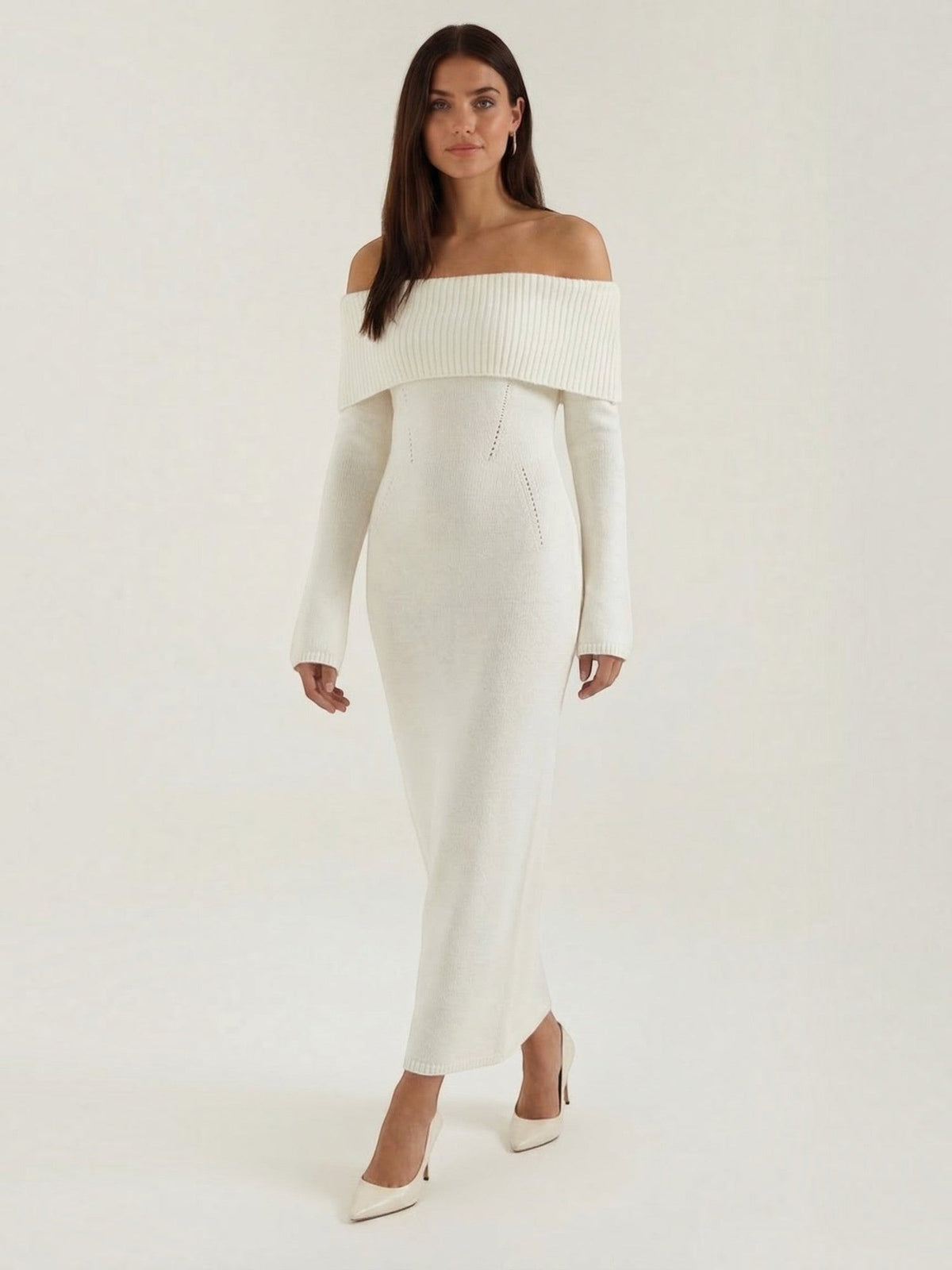 Quinlan Maxi-Strickkleid