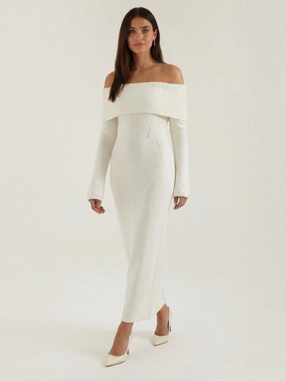 Quinlan Maxi-Strickkleid