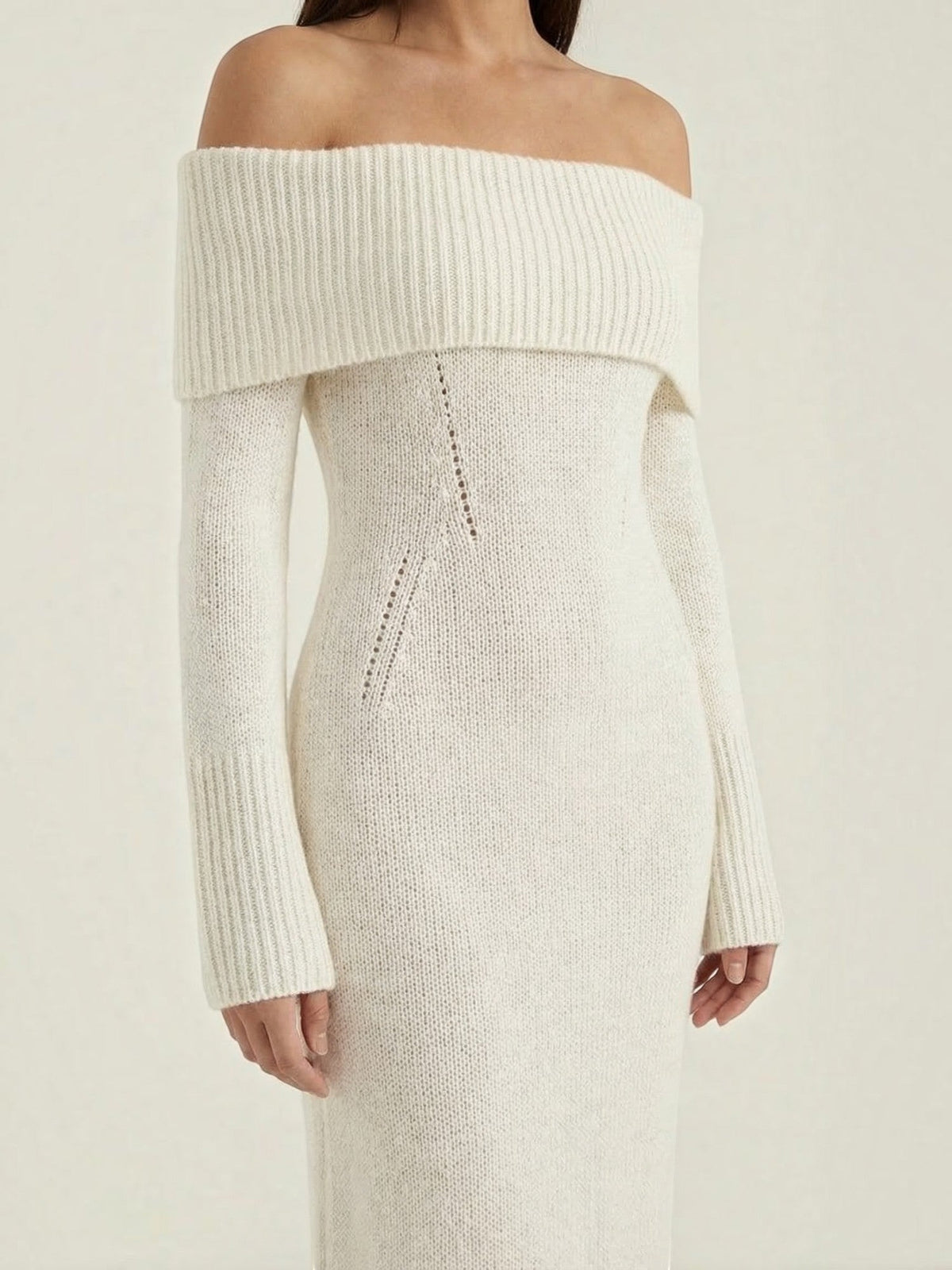 Quinlan Maxi-Strickkleid