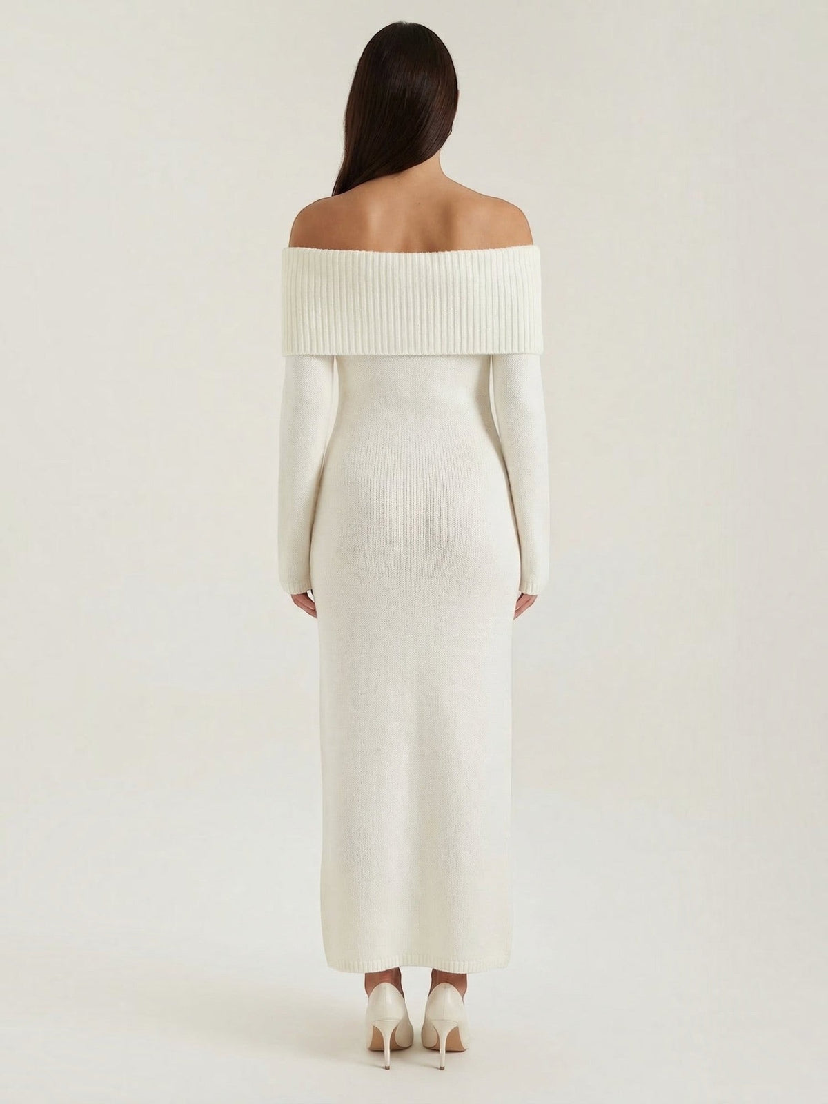 Quinlan Maxi-Strickkleid
