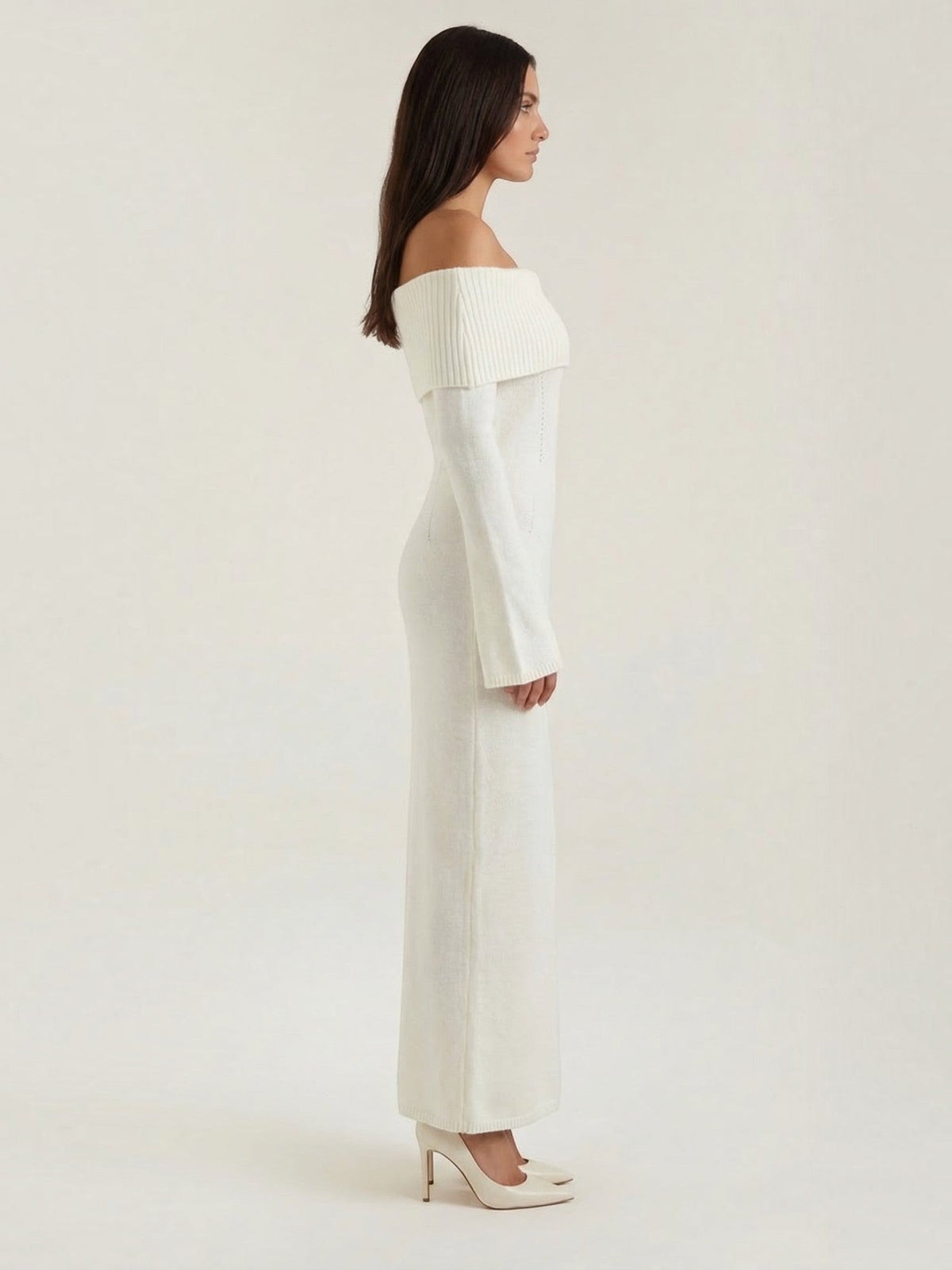 Quinlan Maxi-Strickkleid