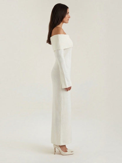 Quinlan Maxi-Strickkleid