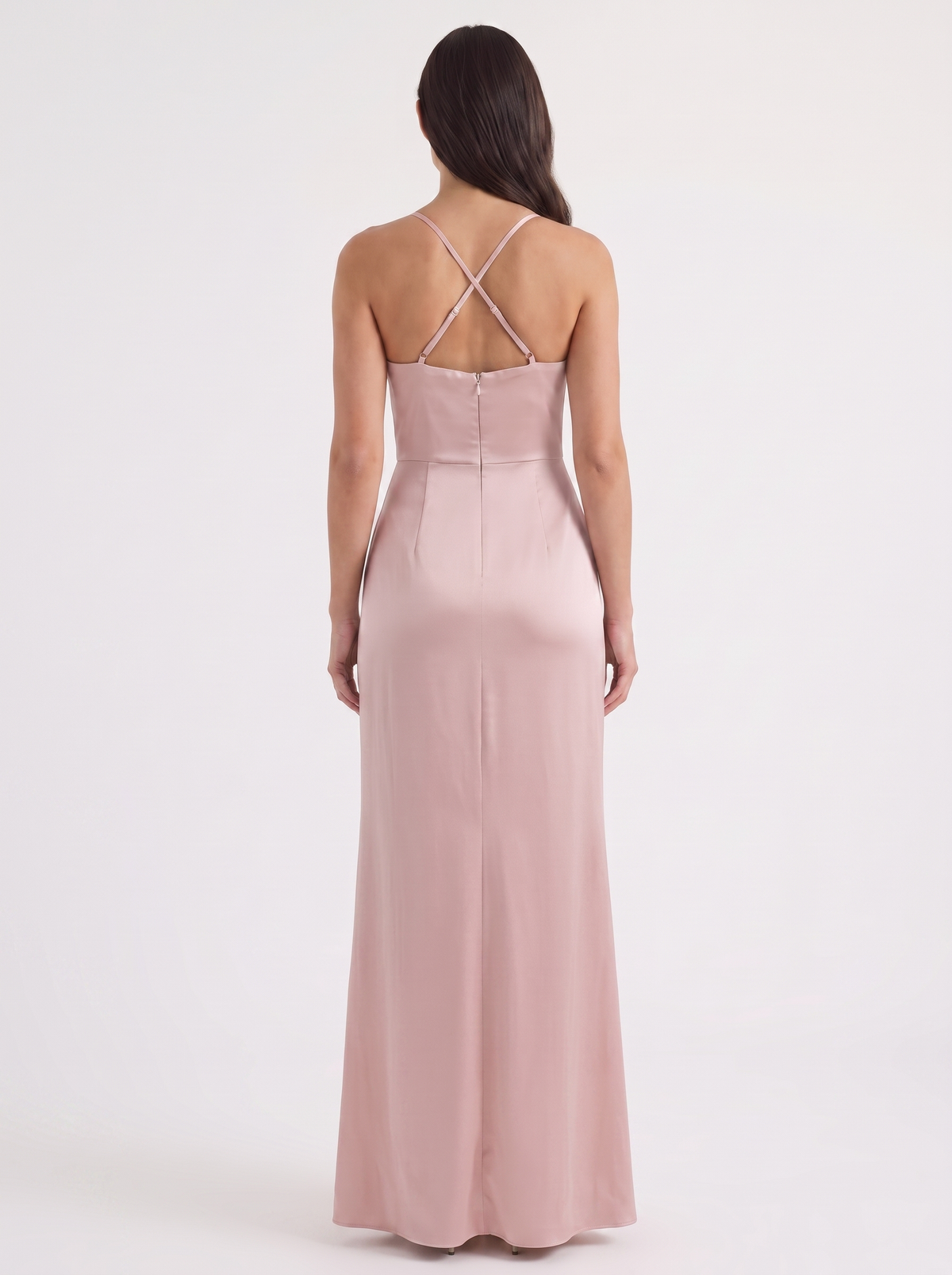 Rhiannon Seidiges Maxi-Slipkleid