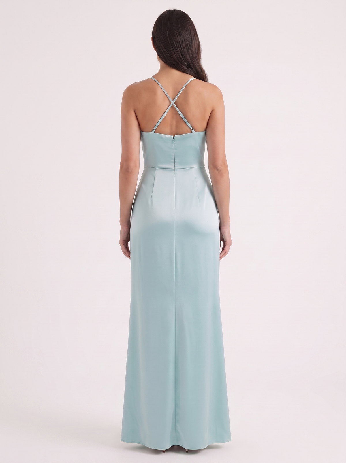 Rhiannon Seidiges Maxi-Slipkleid