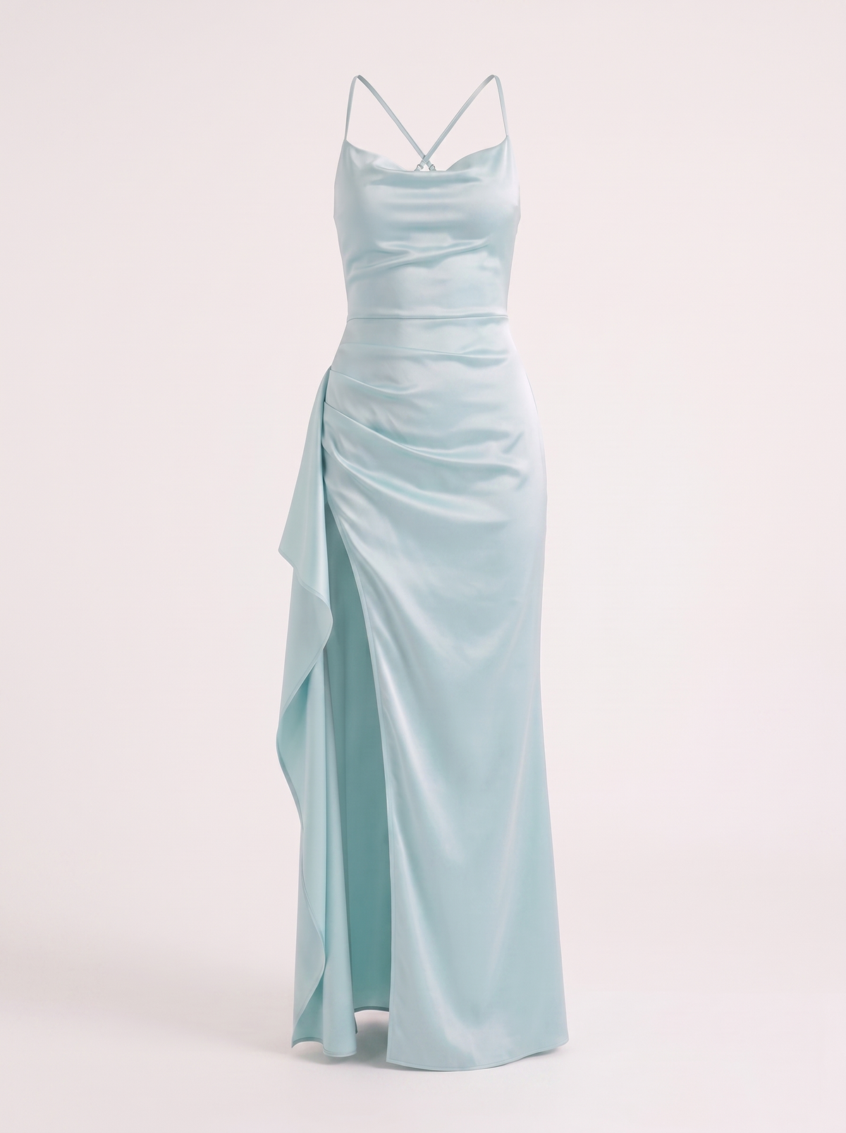 Rhiannon Seidiges Maxi-Slipkleid