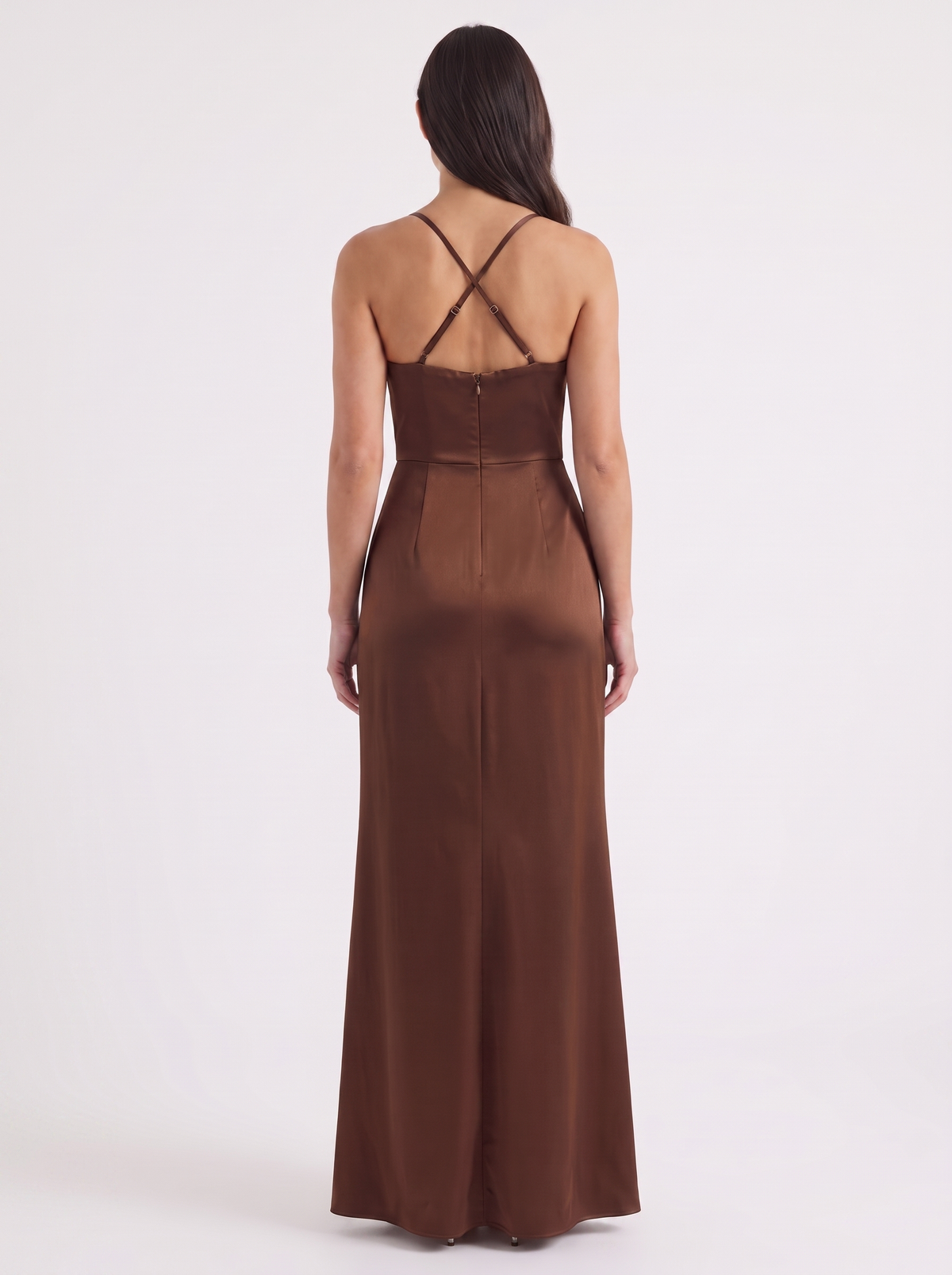 Rhiannon Seidiges Maxi-Slipkleid