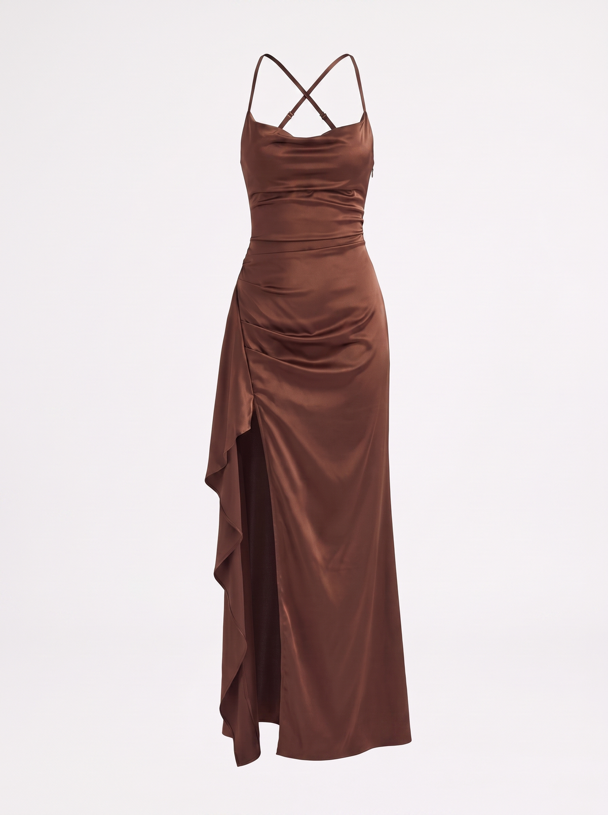 Rhiannon Seidiges Maxi-Slipkleid