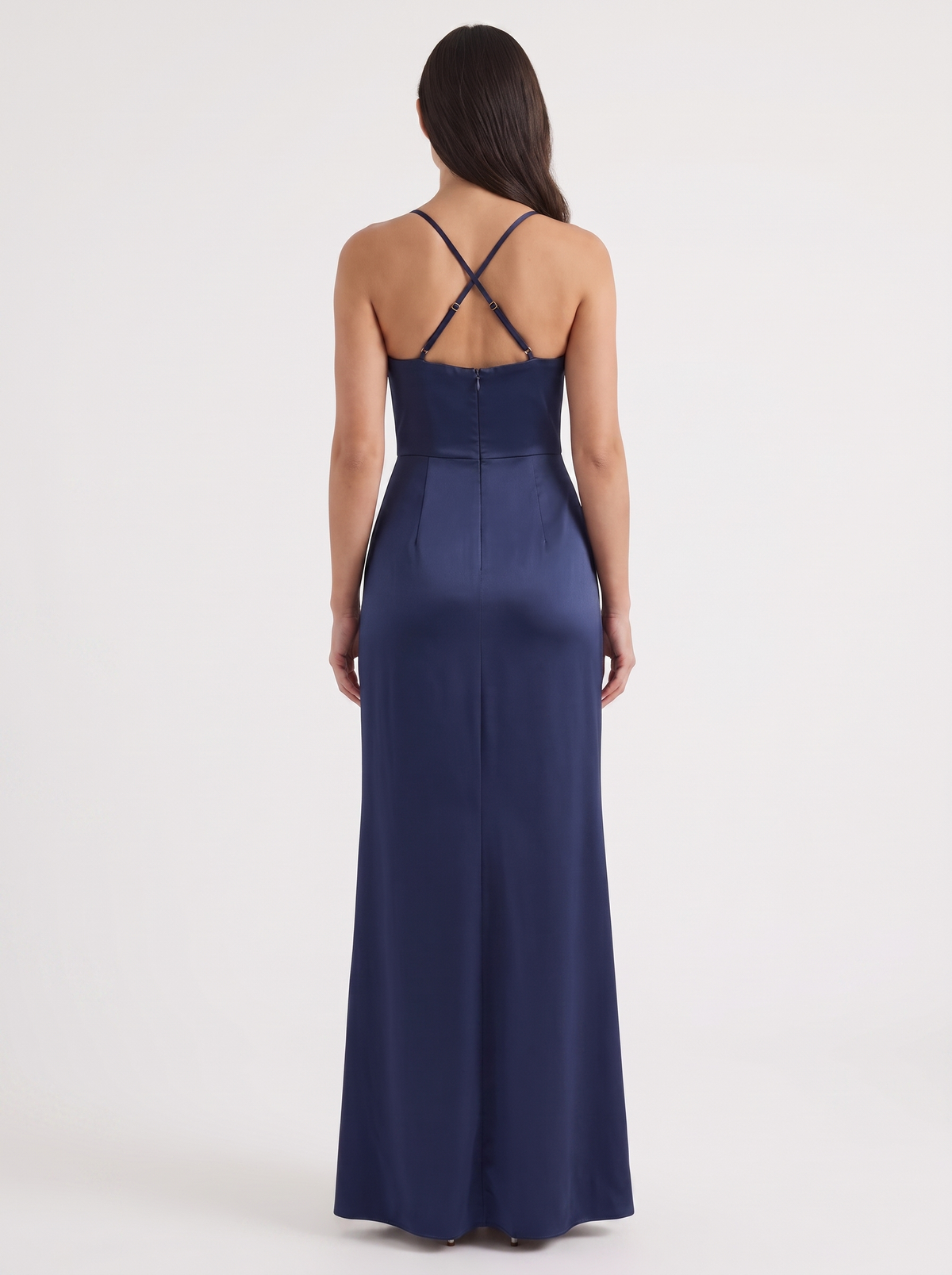 Rhiannon Seidiges Maxi-Slipkleid