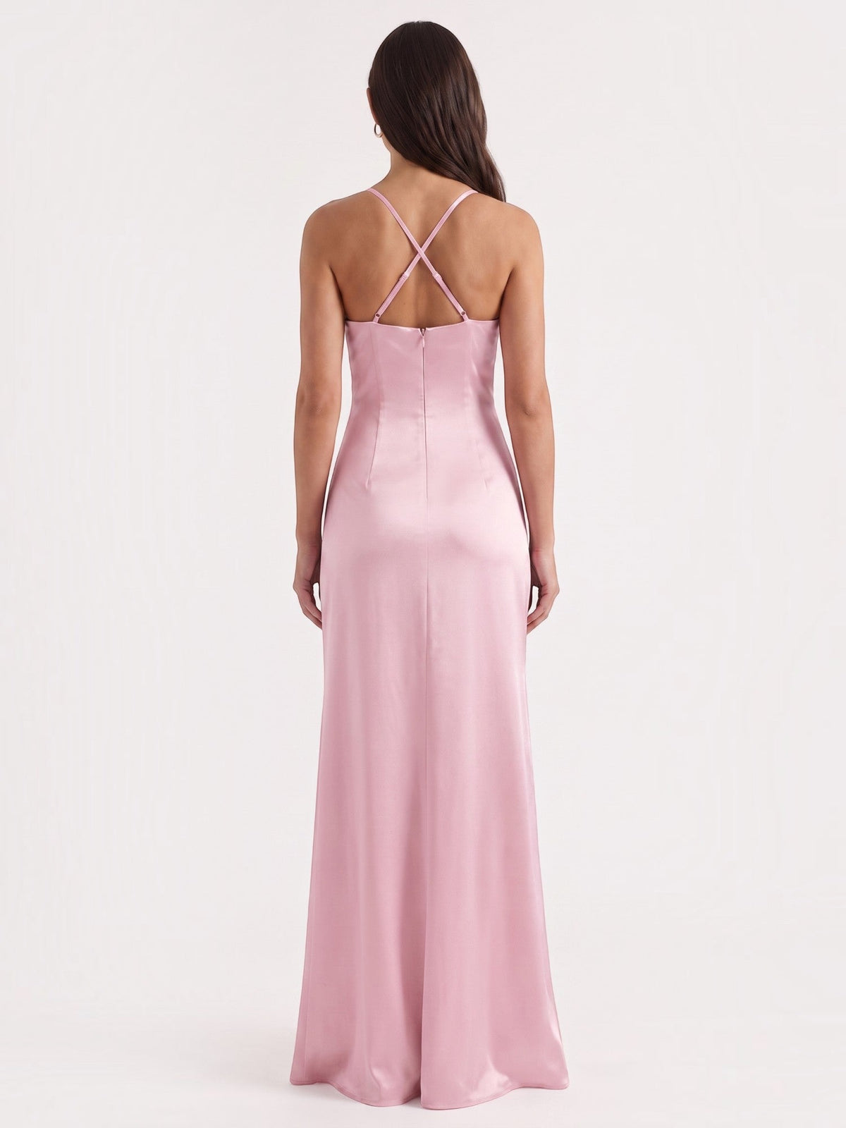 Rhiannon Seidiges Maxi-Slipkleid