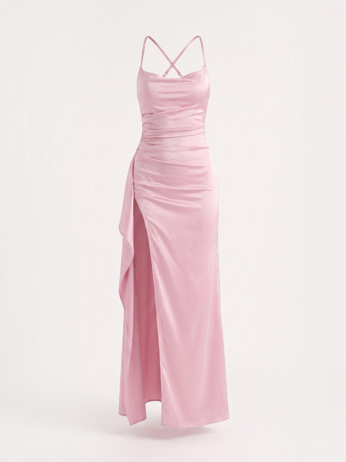 Rhiannon Seidiges Maxi-Slipkleid