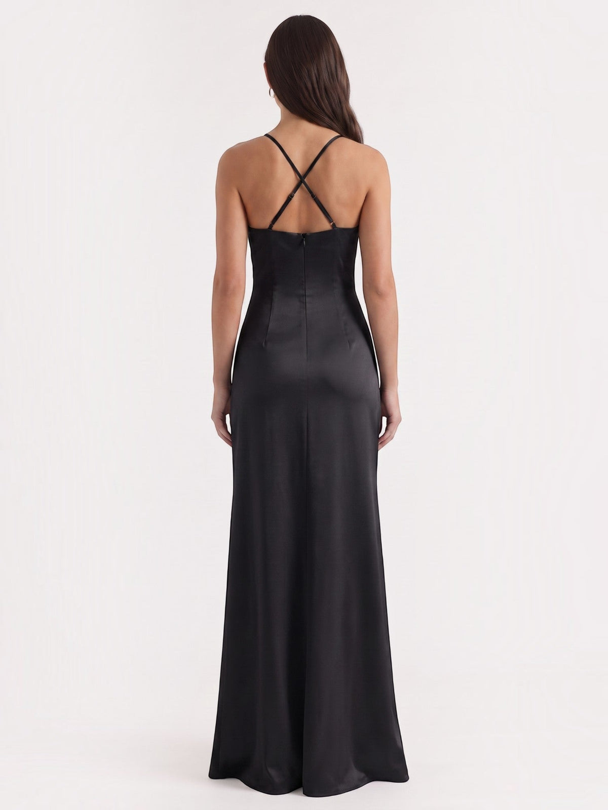 Rhiannon Seidiges Maxi-Slipkleid