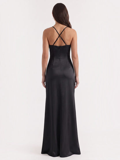 Rhiannon Seidiges Maxi-Slipkleid