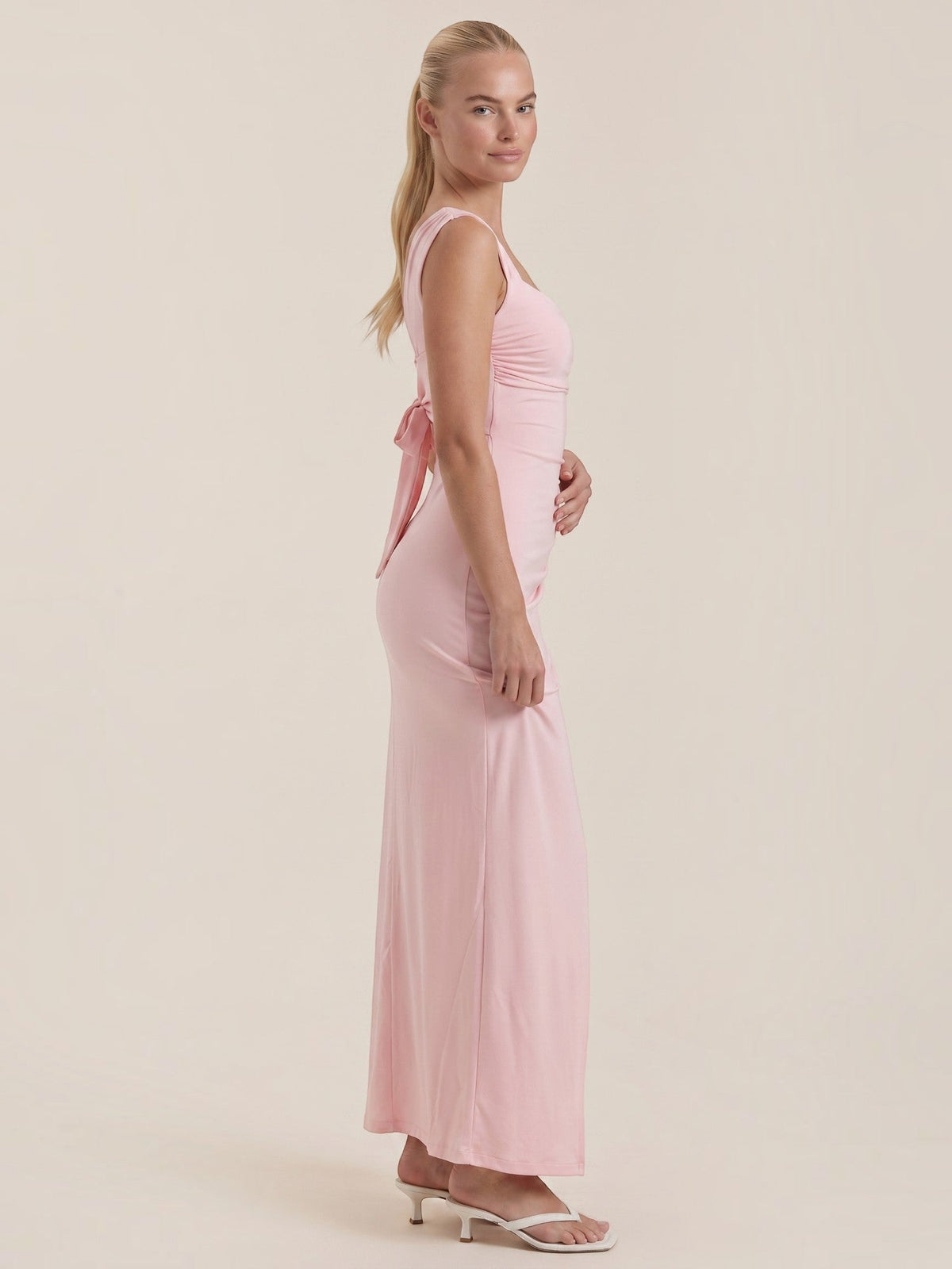 Rhoda Gerafftes Maxikleid