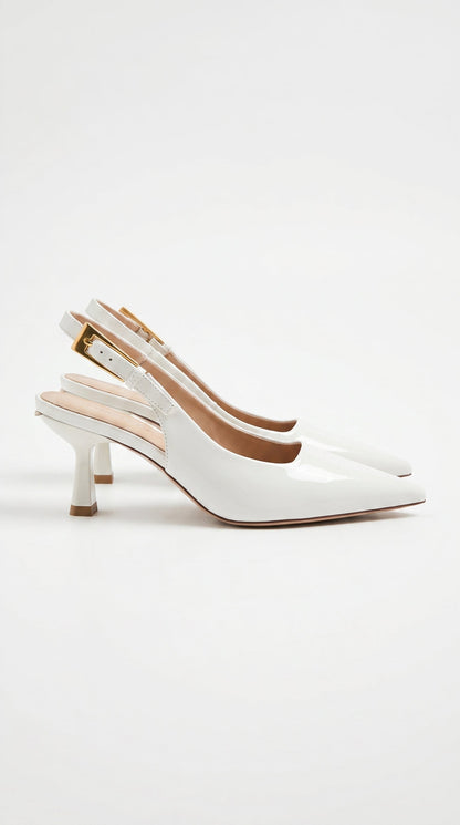 Elizabeth Low Sling Back Court Heels