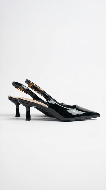 Elizabeth Low Sling Back Court Heels