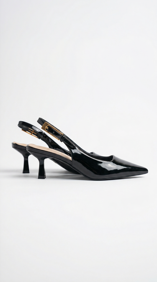 Elizabeth Low Sling Back Court Heels