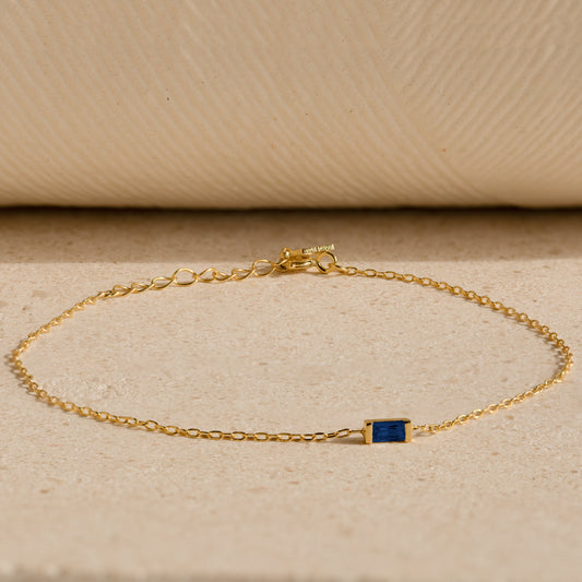 Baguette Sapphire Bracelet